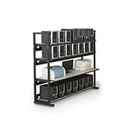 Kendall Howard Performance Plus Heavy Duty LAN Station - shelf rack - 4 shelves - white nebula