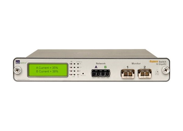 Net Optics 10 GigaBit LR iBypass Switch with Heartbeat - network bypass unit