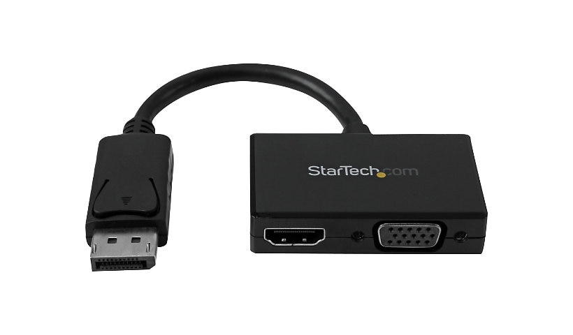 StarTech.com Travel A/V Adapter: 2-in-1 DisplayPort to HDMI or VGA