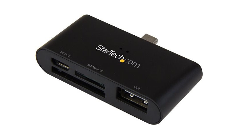 StarTech.com On-the-Go USB Card Reader for Mobile Devices - card reader - U