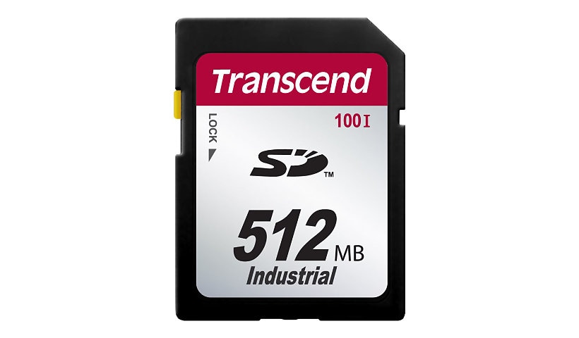 Transcend Industrial Temp SD100I - flash memory card - 512 MB - SD