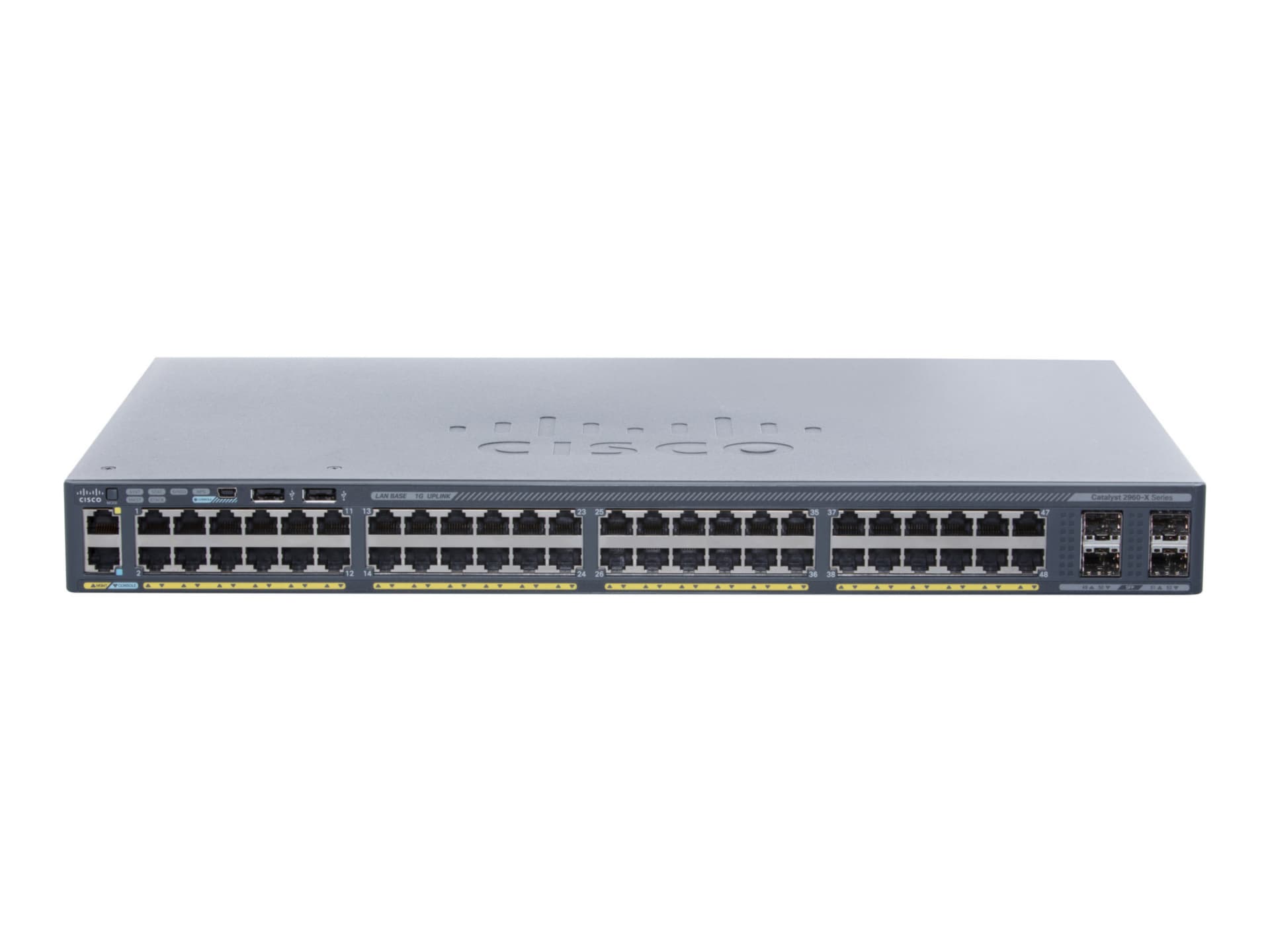 Cisco Catalyst 2960X-48TS-L - switch - 48 ports - managed - rack-mountable  - WS-C2960X-48TSL-RF - Ethernet Switches - CDW.com