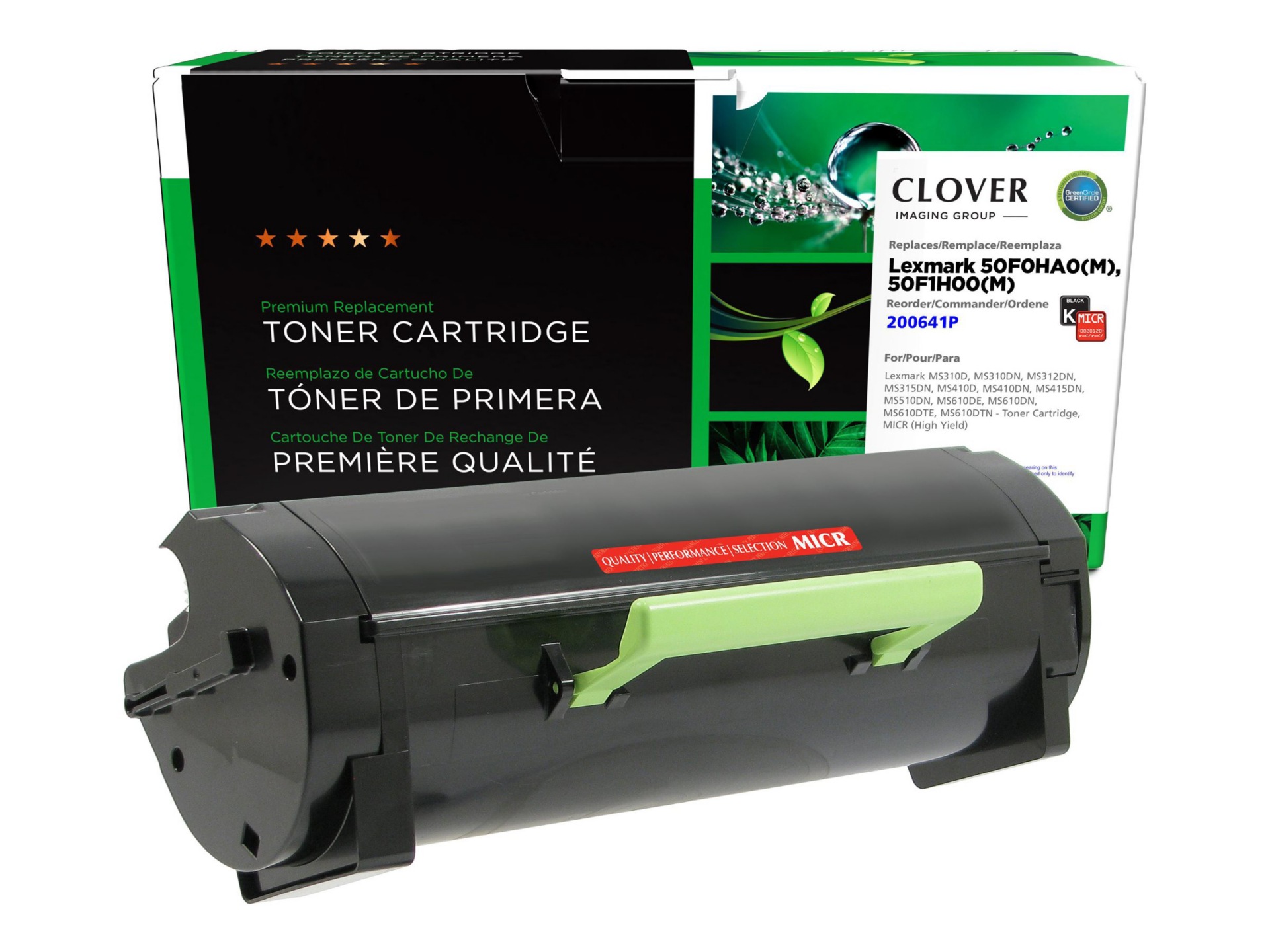 CIG Premium Replacement - High Yield - black - compatible - MICR toner cartridge (alternative for: Lexmark 50F0HA0,