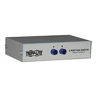 Tripp Lite 2-Port Manual VGA/SVGA Video Switch 3x HD15F Metal - video splitter/switch