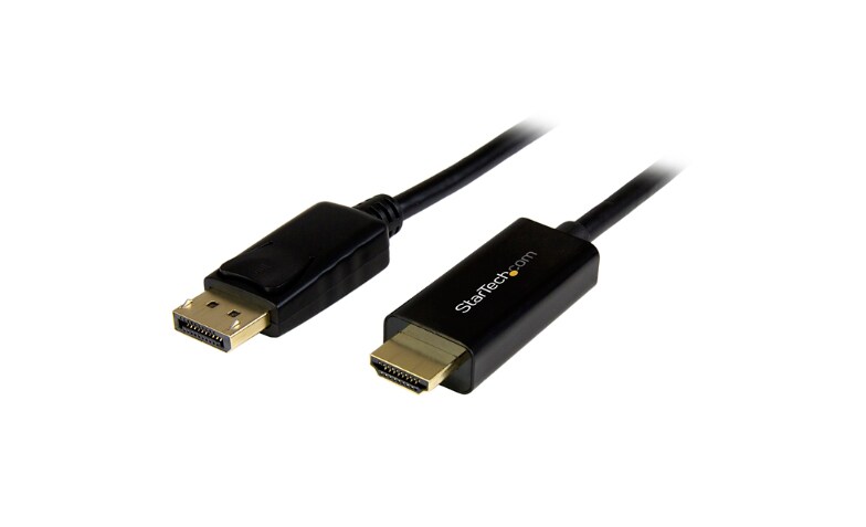 StarTech.com 6ft (2m) DisplayPort HDMI Cable - 4K 30Hz Video - DP to HDMI Adapter - Passive - DP2HDMM2MB - Monitor Cables & Adapters -
