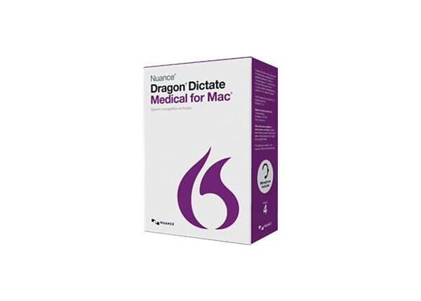 Dragon Dictate Medical for Mac (v. 4) - box pack (upgrade)