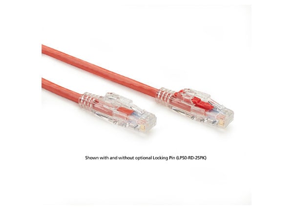 BLACK BOX 7FT CAT6 UTP LOCKABLE RED