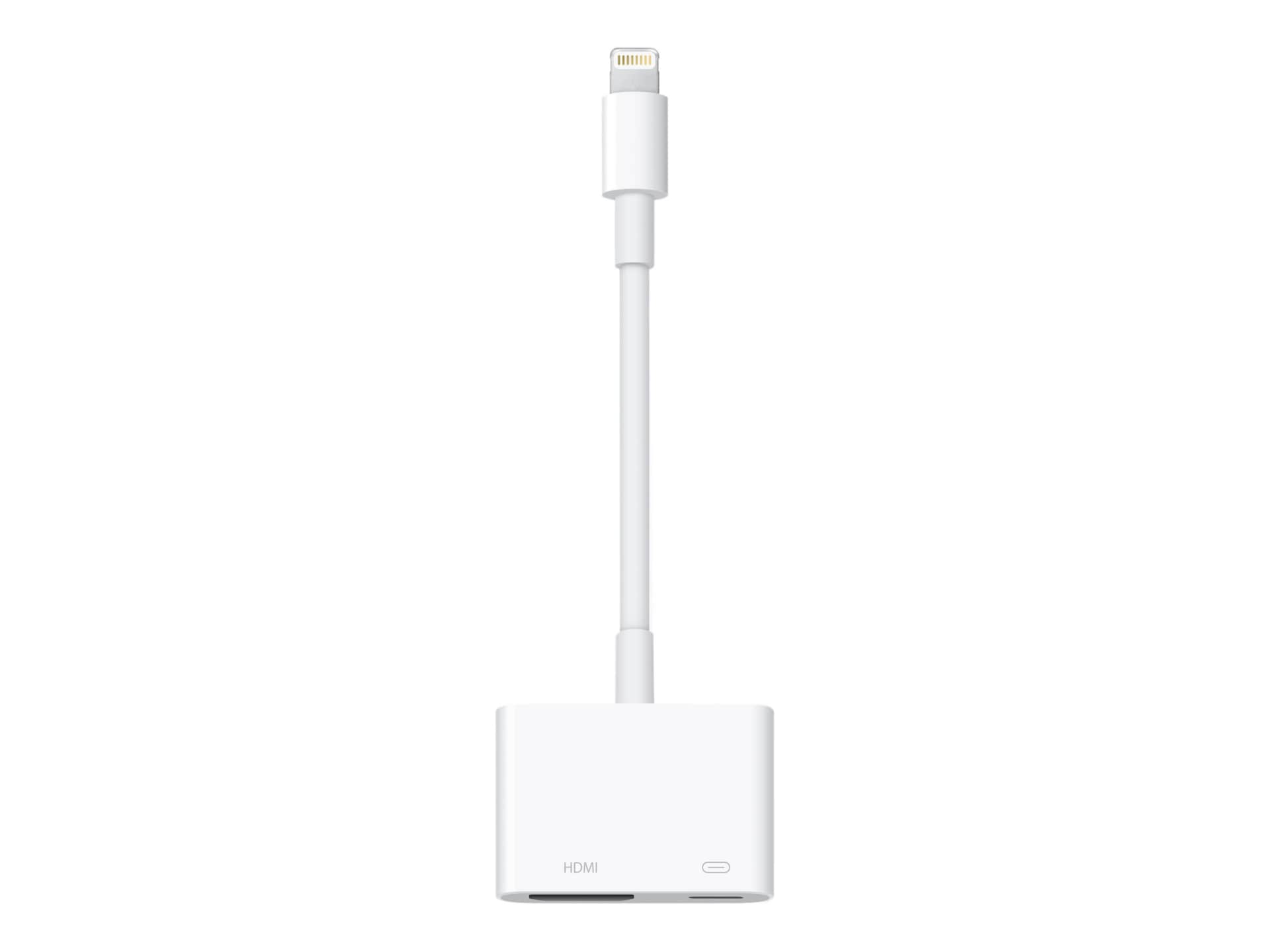 Apple Lightning Digital Adapter - Lightning HDMI adapter - HDMI / Lightning - MD826AM/A - Audio & Video Cables - CDW.com