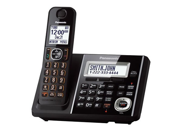 Panasonic KX-TGF340B - cordless phone - answering system with caller ID/call waiting
