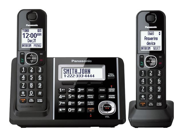 Thumbnail 2 of 2 for Panasonic KX-TGF342B - cordless phone - answering system with caller ID/call waiting + additional handset