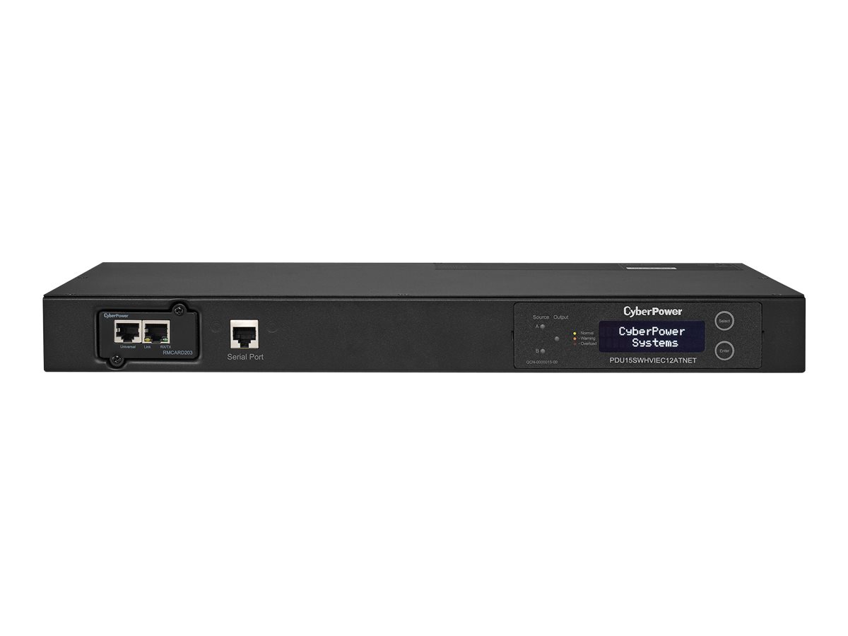 CyberPower Switched ATS PDU15SWHVIEC12ATNET - power distribution unit