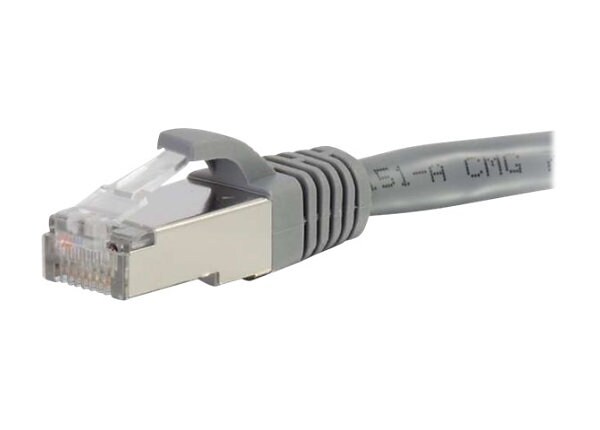 C2G 6IN CAT6A SNAGLESS STP CABLE GRY