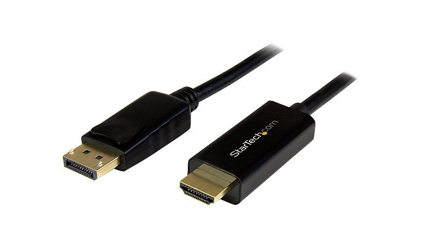StarTech.com 6ft (2m) DisplayPort to HDMI Cable, 4K 30Hz Video, DP 1,2 to HDMI Adapter Cable Converter for HDMI