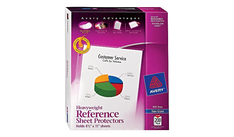 Avery Heavy Weight - sheet protector - for Letter - capacity: 10 sheets (pa