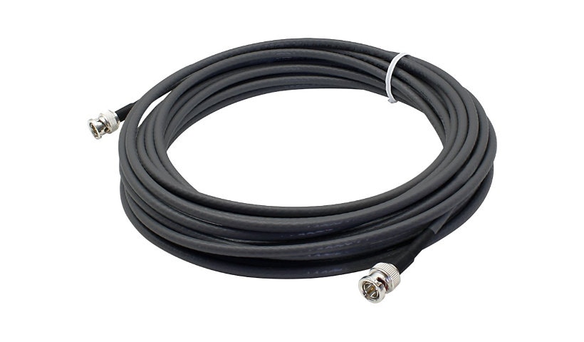Proline 49.2ft BNC (M)/BNC (M) Black Coaxial Simplex Plenum-Rated Cable