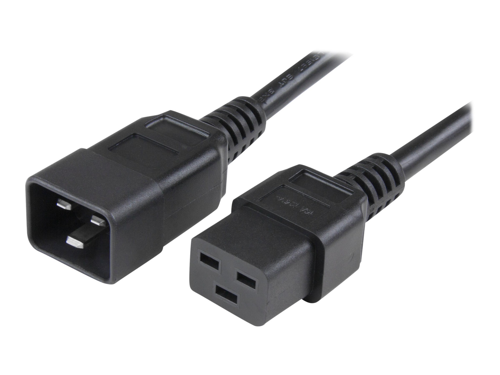 StarTech.com 3 ft Heavy Duty 14 AWG Computer Power Cord - C19 to C20 
