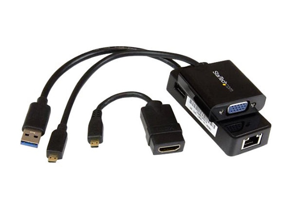 StarTech.com Yoga 3 Pro Kit - Micro HDMI to VGA & HDMI - USB 3.0 to Gb LAN