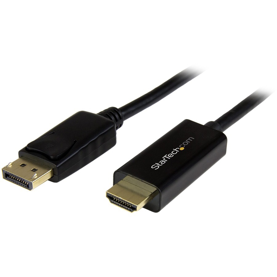 StarTech.com 3ft (1m) DisplayPort to HDMI Cable - 4K 30Hz Video - DP to HDMI  Adapter Cable - Passive - DP2HDMM1MB - Monitor Cables & Adapters 