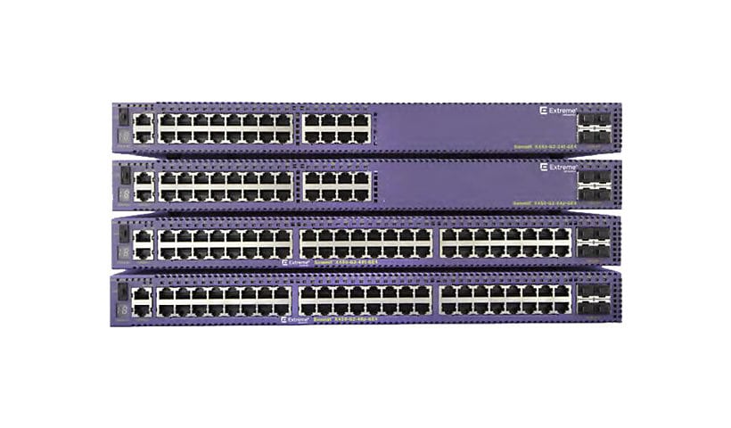 Extreme Networks Summit X450-G2 Series X450-G2-24p-GE4 - switch - 24 ports - managed - rack-mountable