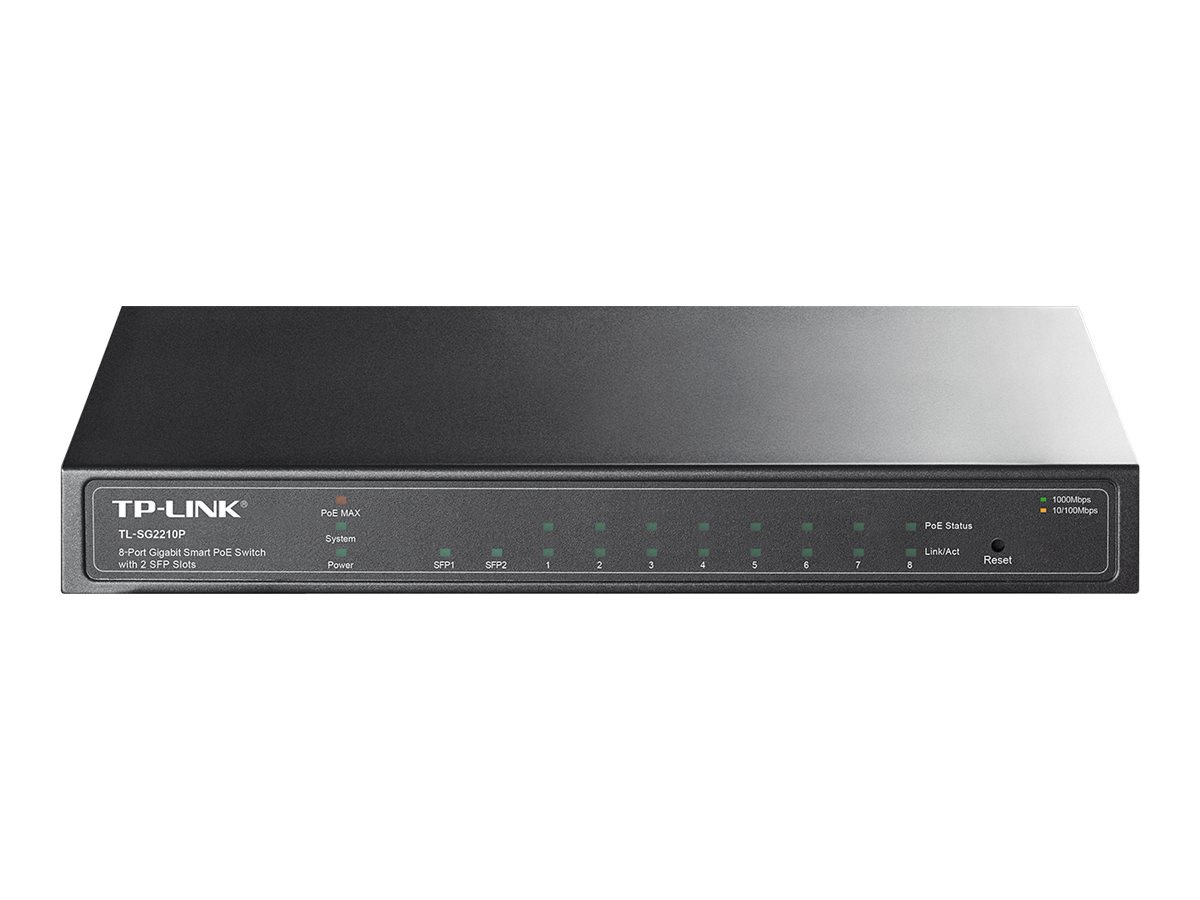 TP-Link 8-Port Gigabit Smart PoE Switch with 2 SFP Slots