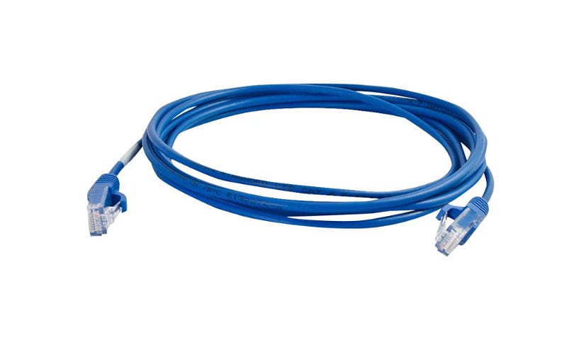 C2G 4ft Cat6 Ethernet Cable - Slim - Snagless Unshielded (UTP) - Blue - cordon de raccordement - 1.22 m - bleu