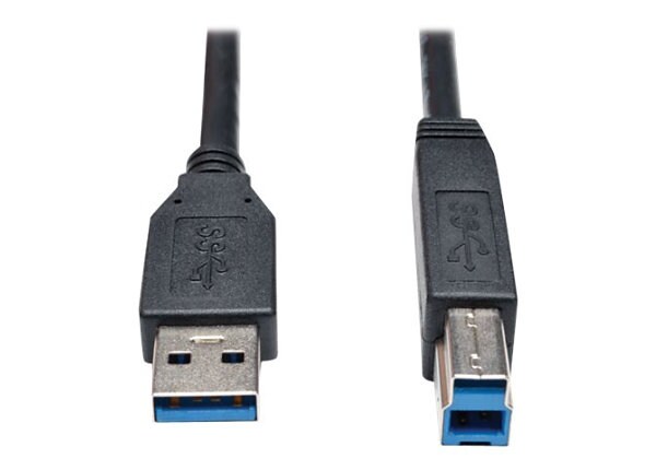 Tripp Lite 3ft USB 3.0 SuperSpeed Device Cable 5 Gbps A Male to B Male Black 3' - USB cable - 91 cm