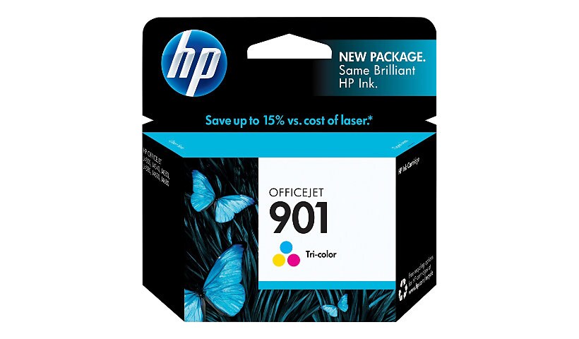 HP 901 - color (cyan, magenta, yellow) - original - Officejet - ink cartrid