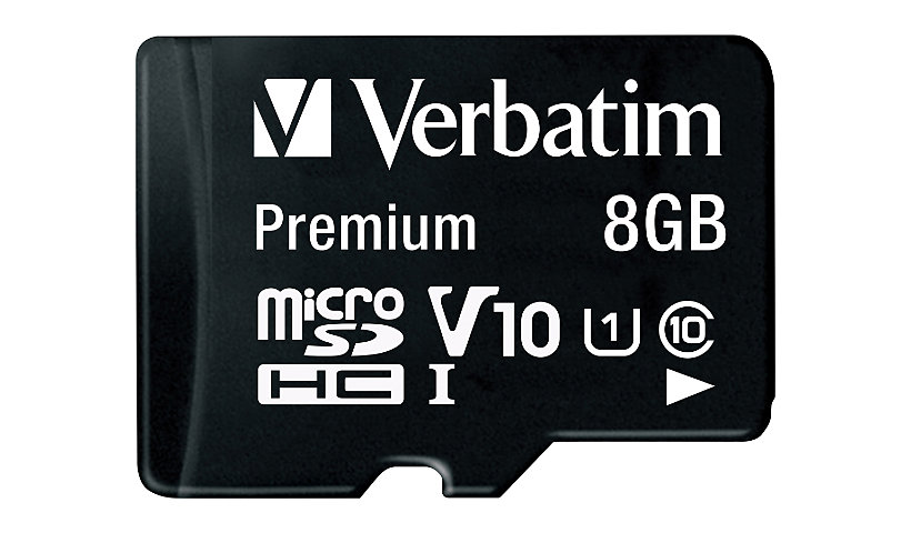 Verbatim - flash memory card - 8 GB - microSDHC