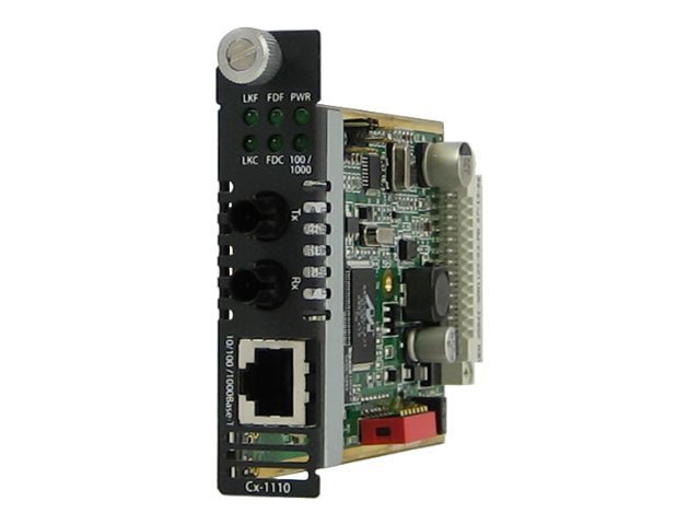 Perle C-1110-M2ST05 - fiber media converter - 10Mb LAN, 100Mb LAN, GigE