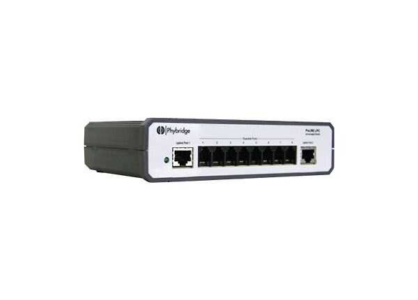 Phybridge PoLRE PL-08 - switch - 8 ports - unmanaged