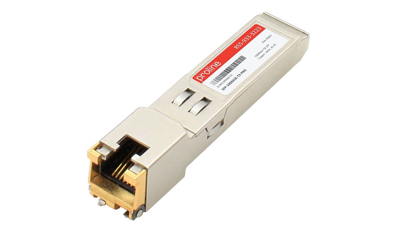 Proline MSA Compliant 10/100/1000Base-TX SFP TAA Compliant Transceiver - SFP (mini-GBIC) transceiver module - 10Mb LAN,