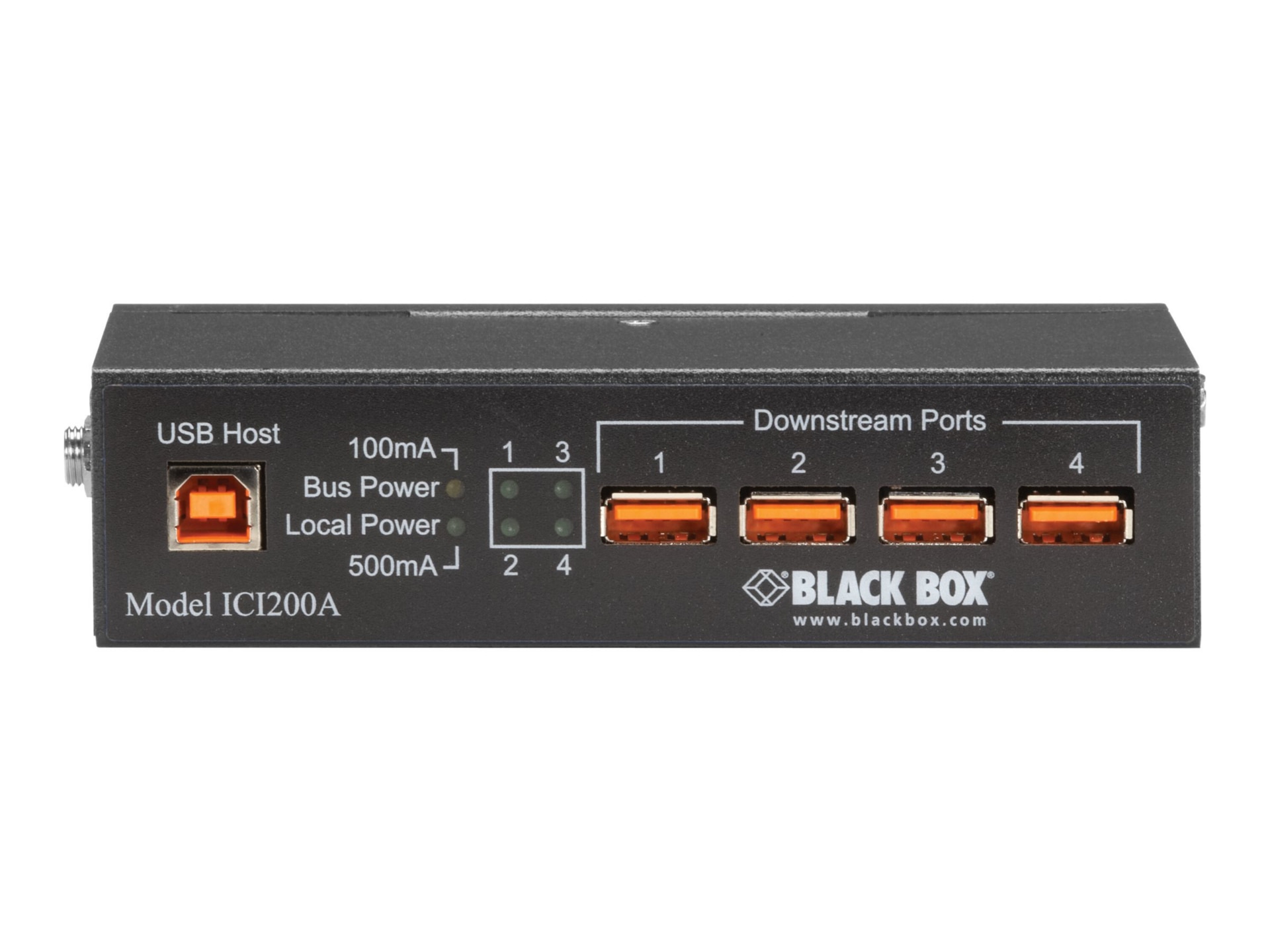 Black Box Industrial-Grade USB Hub - hub - 4 ports