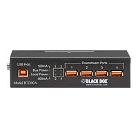 Black Box Industrial-Grade USB Hub - hub - 4 ports