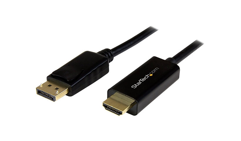 StarTech.com 3ft (1m) DisplayPort to HDMI Cable, 4K 30Hz Video, DP 1.2 to HDMI Adapter Cable Converter for HDMI