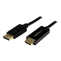 StarTech.com 3ft (1m) DisplayPort to HDMI Cable, 4K 30Hz Video, DP 1,2 to HDMI Adapter Cable Converter for HDMI