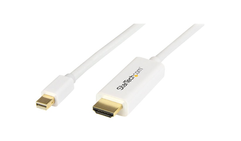 StarTech.com 3ft 1m Mini DisplayPort to HDMI Adapter Cable - 4K mDP to HDMI