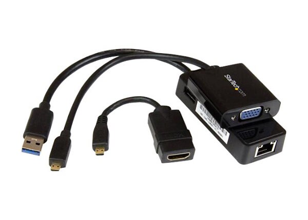 StarTech.com Yoga 3 Pro Kit - Micro HDMI to VGA, HDMI - USB 3.0 to Gb LAN