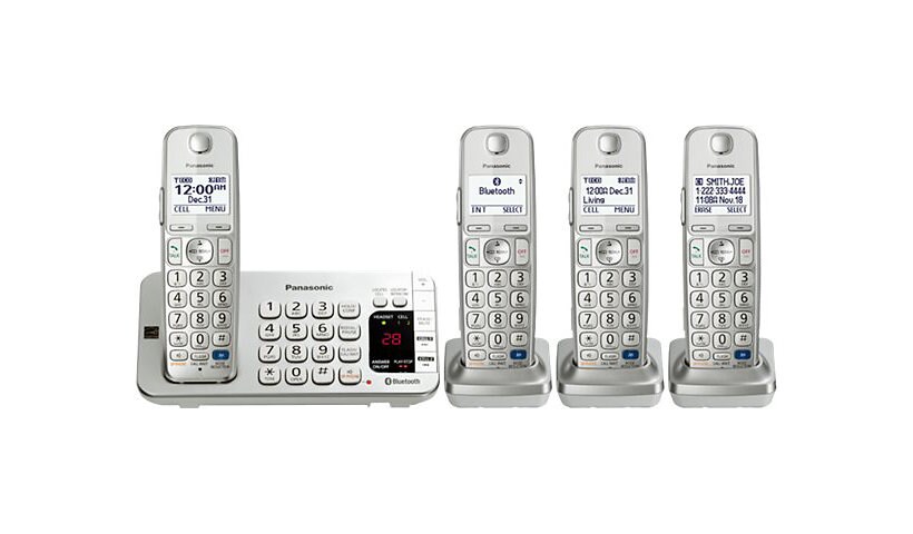 Panasonic KX-TGE274S - cordless phone - answering system - Bluetooth interf