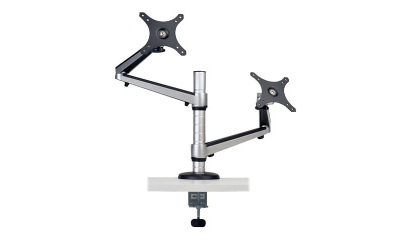 Tripp Lite Dual Display Desk Mount Monitor Arm Swivel 12" to 27" EA mounting kit - full-motion - for 2 LCD displays -