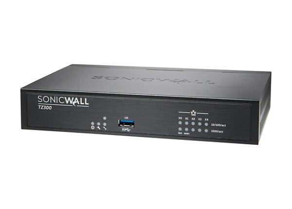 SonicWall TZ300 - security appliance - with 2 years SonicWALL Comprehensive Gateway Security Suite - Secure Upgrade Plus