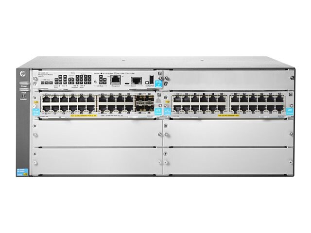Aruba 5406R 44GT PoE+ / 4SFP+ (No PSU) v3 zl2 - switch - 44 ports - managed - rack-mountable