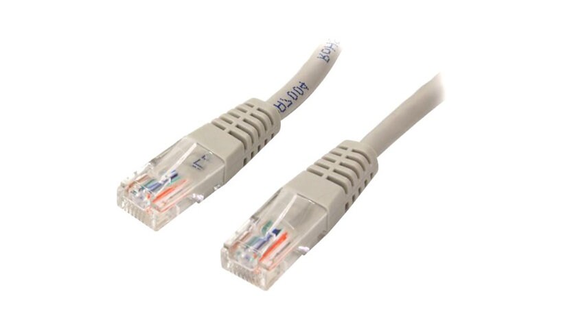 StarTech.com Cat5e Ethernet Cable 50 ft Gray - Cat 5e Molded Patch Cable