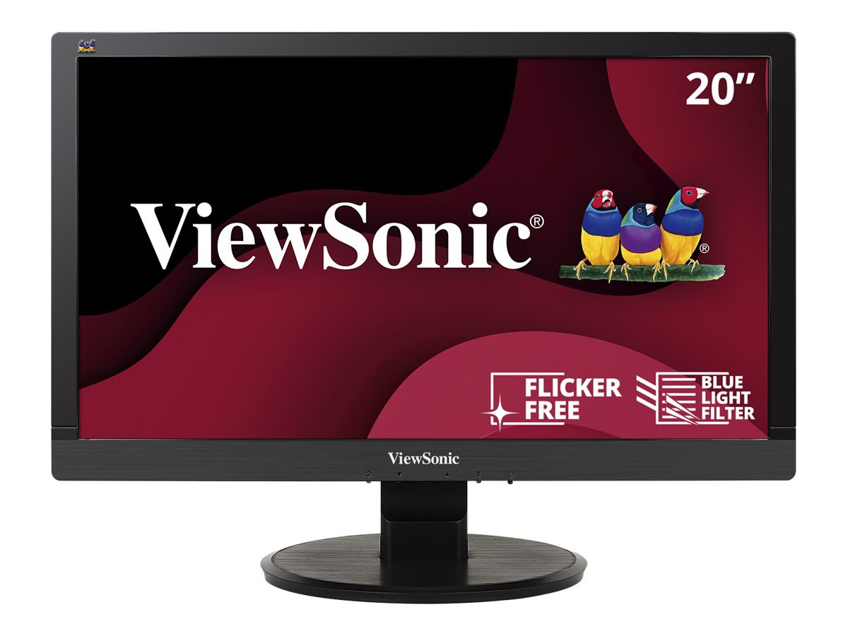 ViewSonic VA2055SA 20" LED-backlit LCD - Black