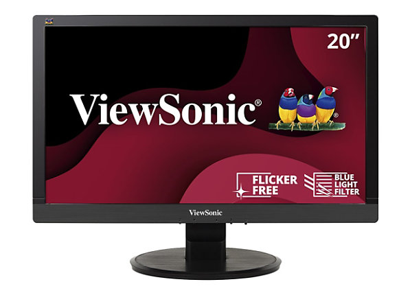 ViewSonic VA2055SA 20" LED-backlit LCD - Black