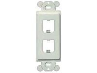 Panduit Mini-Com 2 Sockets Faceplate Insert