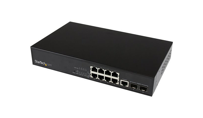 StarTech.com - switch - 10 ports - managed - rack-mountable