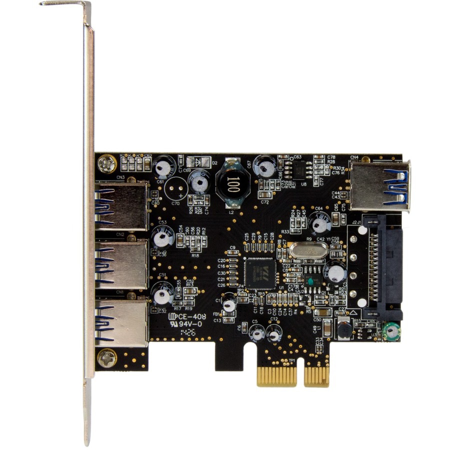 Thumbnail 3 of 5 for StarTech.com 4 Port PCI Express USB 3.0 Card - 5Gbps - 3 External and 1 Internal - Native OS Support in Windows 8 and 7