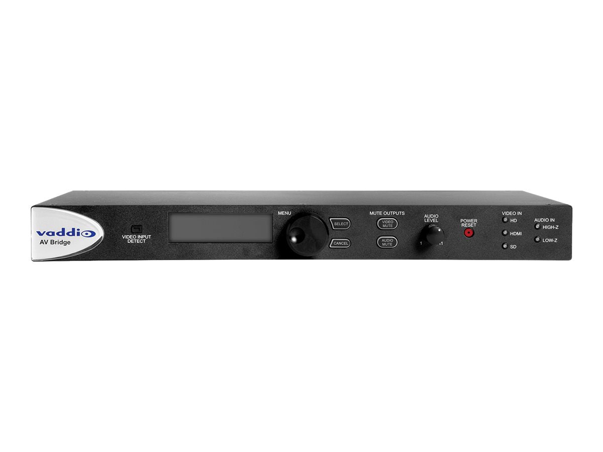 Vaddio AV Bridge - Streaming Video and Audio - Black streaming video/audio