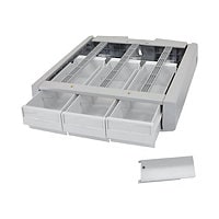 Ergotron Supplemental Storage Drawer, Triple composant de montage - gris, blanc