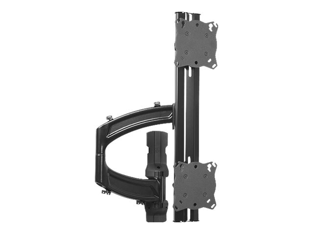 Chief Kontour 1x2 Vertical Depth-Adjustable Dual Monitor Wall Mount - For Displays up to 24 Inch - Black